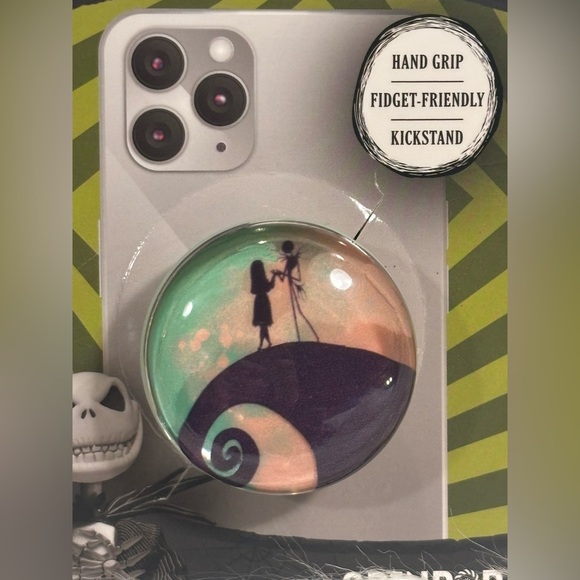 Disney Tim Burton The Nightmare Before Christmas Phone Grip - Black and Green - Picture 3 of 4